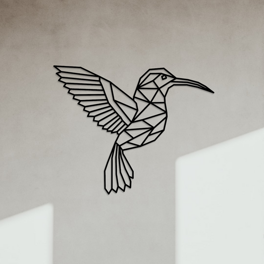Vivacité Ailée : Décoration Murale Colibri