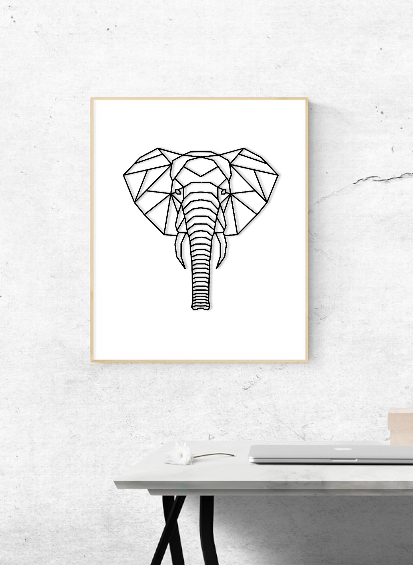 Sagesse de la Nature, Tête d'Éléphant en Décoration Murale