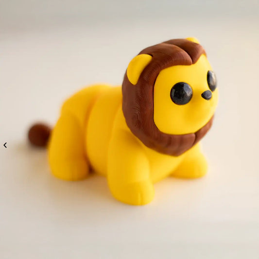 Mini Figurine Articulée Lion 🦁 – Jouet Ludique pour Enfants (5+) & Fidget Anti-Stress pour les Plus Grands