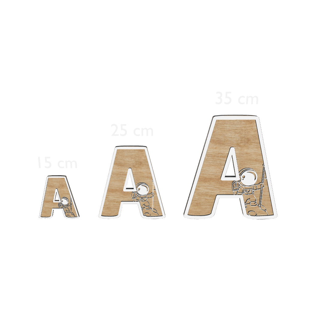 AR - Augmented Reality Size 3D letters