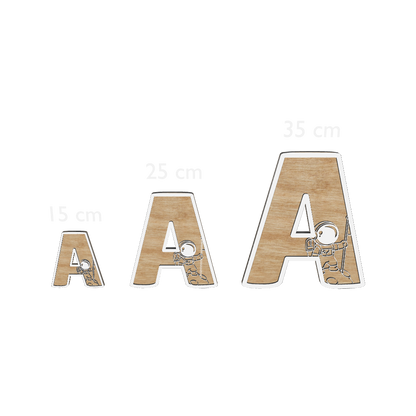 AR - Augmented Reality Size 3D letters