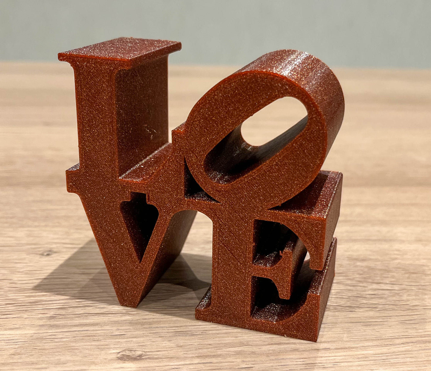 LOVE sculpture En impression 3D